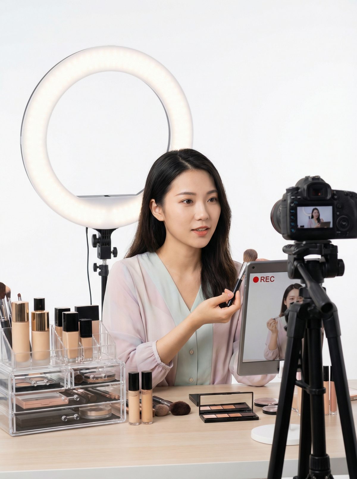 国产自拍美妆视频教程